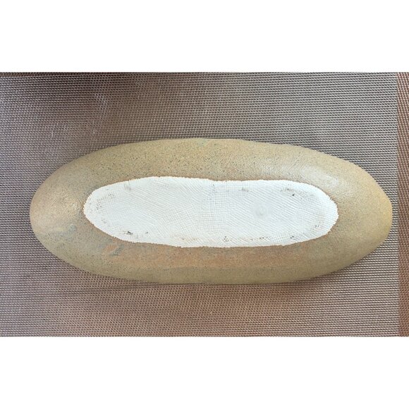 Handcrafted Pottery Stoneware Serving Bowl Rustic Brown Black Finish - Picture 4 of 4